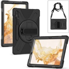 Mey İthalat Mey Ithalat®  Samsung Galaxy T737 Tab S7 Fe 12.4 Kılıf Amazing Tablet Kapak - Siyah