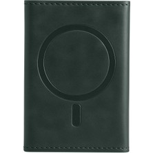 Mey İthalat Mey Ithalat®  Tema Magsafe Deri Kartlık - Yeşil