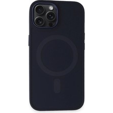 Mey İthalat Mey Ithalat®  iPhone 15 Pro Max Kılıf Oslo Magsafe Kapak - Lacivert