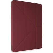 Mey İthalat Mey Ithalat®  Huawei Honor Pad V9 Kılıf Kalemlikli Mars Tablet Kılıfı - Mürdüm