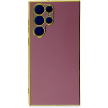 Mey İthalat Mey Ithalat®  Samsung Galaxy S22 Ultra Kılıf Volet Silikon - Kırmızı