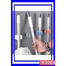 Normadia Duvara Sabitlenebilir 4'lü Temizlik Malzemesi Tutucu Seti