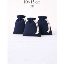 Alasmiel 10X15 cm Kadife Dokulu Petek Kumaş Büzgülü Kese 3’lü – Lavanta, Takı ve Nikah Hediyelik Çok Amaçlı Bez Poşet