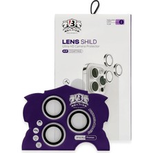 Mey İthalat Mey Ithalat®  iPhone 16 Pro Max Bilvis Titan Kamera Lens - Gümüş