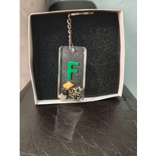 Miina Aksesuar Epoksi Isminize  Özel Harf Anahtarlık