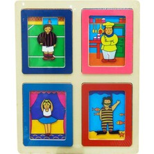 Oyunca Ahşap Resimli Zeka Oyunu