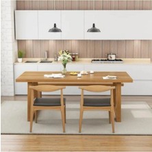 BRK Design Brk Desıgn Ahşap Antik Roma Yemek Masası