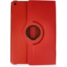 Mey İthalat Mey Ithalat®  iPad Pro 13 (2024) Kılıf 360 Tablet Deri Kılıf - Kırmızı