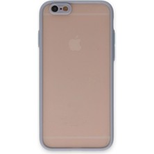 Mey İthalat Mey Ithalat®  iPhone 6 Kılıf Montreal Silikon Kapak - Gri