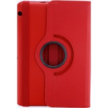 Mey İthalat Mey Ithalat®  Huawei Mediapad T3 10 / 9.6 Kılıf 360 Tablet Deri Kılıf - Kırmızı