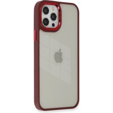 Mey İthalat Mey Ithalat®  iPhone 12 Pro Max Kılıf Dora Kapak - Kırmızı