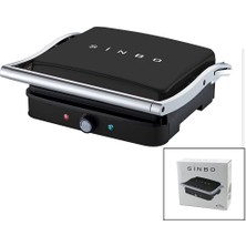 Veralya Siyah Izgara ve Tost Makinesi Ayarlanabilir Isı 180 Derece Açılabilir Üst Gövde SSM-2571