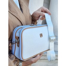 Just Polo Kadın Beyaz Ayarlanabilir Uzun Askılı Omuz Çantası Şık Görünüm ve Ergonomik Tasarım