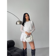 Aida Fashion Dantel Mini Elbise