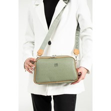 Just Polo Kadın 3D Just & Polo Desenli Çanta Vegan Omuz ve El Çantası EBAT:16X26 cm Yeşil