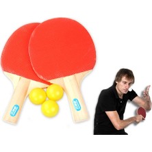 Raftan Topla Masa Tenisi Seti (2 Raket + 3 Top)
