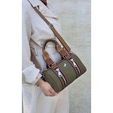 Miami Polo Orijinal Kadın Günlük Silindir Orta Boy El ve Omuz Çantası