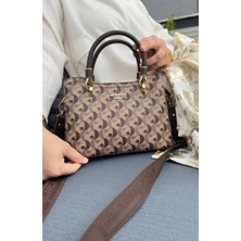 Orijinal Cacharel Monogram Baskılı Omuz ve Çapraz Çantası