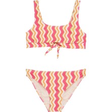 Roxy Bold Waves Kız Çocuk Kırmızı Bikini