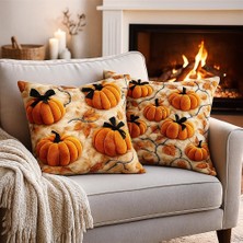 Ber-Tun Tekstil Kabak Desenli Kırlent Kılıfı 2'li Takım