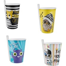 Raftan Topla 4 Adet Kendinden Pipetli Bardak 400 ml