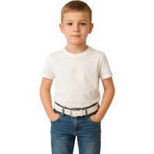 Çantachım Çocuk Kemer Beyaz Pantolon Unisex