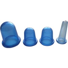 Selfbuysell 4 Boy Yüz ve Vücut Masaj Kupası Facıal Cuppıng