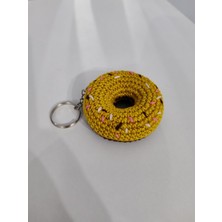 Cadde Dükkanı El Yapımı Anahtarlık Donut Kahverengi