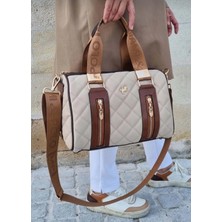 Miami Polo Polo Kadın Kapitone Silindir Model El ve Omuz Çantası