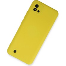 Selfbuysell Realme C11 2021 Kılıf Nano Içi Kadife Silikon - Sarı