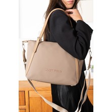 Just Polo Justpolo Yeni Sezon  Kadın Siyah Büyük Boy Omuz Çantası Ayarlanabilir Uzun Askılı