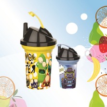 Raftan Topla Tedy Pipetli Çocuk Içecek Bardağı Desenli Bardak 300ML