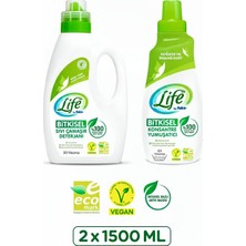 Life By Fakir  Doğal Bebek Deterjan ve Yumuşatıcı Seti 1500 Ml+ 1500 ml