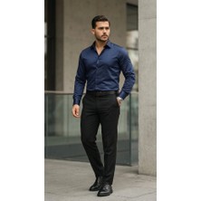 Pazarcan Erkek Saten Klasik Gömlek