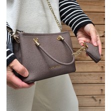 Çantam Gelsin Just Polo Kadın Kahve Çok Bölmeli Omuz ve Çapraz Çantası Premium Seri