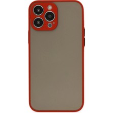 Selfbuysell Iphone 13 Pro Kılıf Montreal Silikon Kapak - Kırmızı