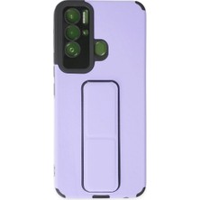 Selfbuysell Tecno Pova Neo Kılıf Mega Standlı Silikon - Lila