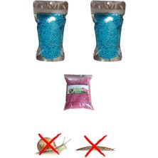 Koruma Salyangoz Sümüklü Kovucu Ilacı Mavi Pelet Yem 2 Adet 250GR/100GR Kırmızı Salyangoz Ilacı Hediye