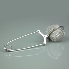 Raftan Topla Pratik Paslanmaz Çelik Un Kakao Pudra Şekeri Eleği -Maşalı Bitki Çayı Demleme Süzgeci