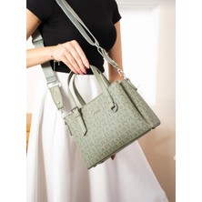 Just Polo Kadın Yeşil 4 Bölmeli Ayarlanabilşir Uzun Askılı Omuz ve Çapraz Çantası TM4055-4055