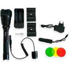 Selfbuysell Orjinal 800 Lümen T6 Özel Avcı Feneri  WT-205