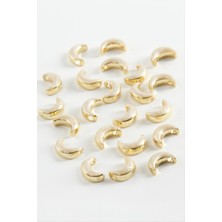 Zero Land Storozde Hilal Tek Kulp Mineli Bileklik ve Kolye Ucu Aparatı 1 Adet-Sarı