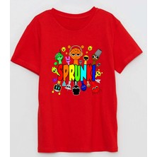 Efendioğlu Design Kısa Kollu Spunki Baskılı Pamuklu Çocuk T-Shirt