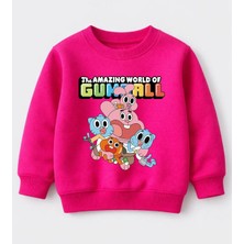 Efendioğlu Design Sweatshirt Gumball The Amazing World Of Baskılı Pamuklu Çocuk Sweatshirt