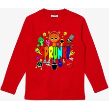 Efendioğlu Design Uzun Kollu Spunki Baskılı Pamuklu Çocuk T-Shirt