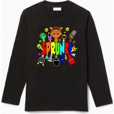 Efendioğlu Design Uzun Kollu Spunki Baskılı Pamuklu Çocuk T-Shirt