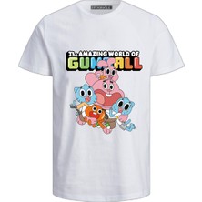 Efendioğlu Design Kısa Kollu Gumball The Amazing World Of Baskılı Pamuklu Çocuk T-Shirt