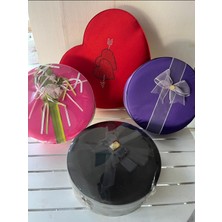 Helvacıoğlu Çikolata Değişik Ebatlarda ve Renklerde Fantazi Dekoratif Hediye, Çikolata Kutusu, 4 Adet