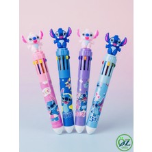 ÖZ OFİS Stitch Figürlü 10 Renkli Çoklu Tükenmez Kalem - Tekli (118)