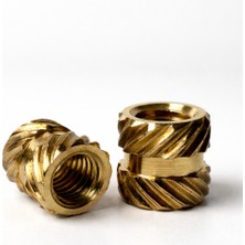 Robotsan M3 Pirinç Somun (100 Adet) İnsert Somun Çakma Somun